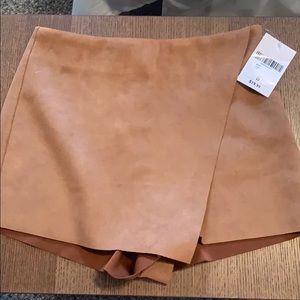 Suede Skort